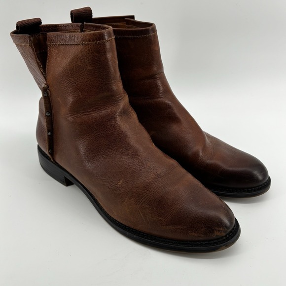 Franco Sarto Shoes - Franco Sarto Hixton Woman's Brown Ombre Ankle Boot Zip Up 9.5 UK7.5 EU39.5